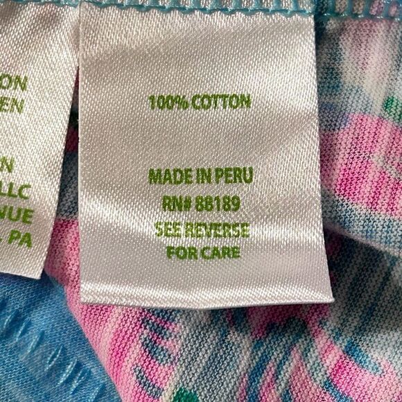 Lilly Pulitzer Etta V-Neck Top Best Fishes - Picture 8 of 8